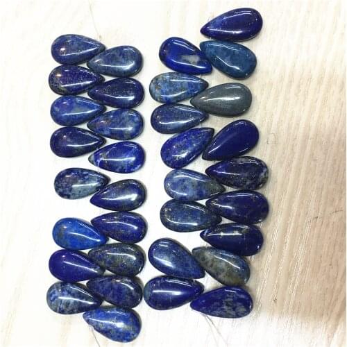Factory Price Natural Lapis Lazuli Stone Round Loose Water Drop Beads 22*12MM for Jewelry Making European Beads Wholesale Lots