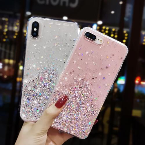 Glitter Bling Sequin case For OPPO A9 2020 A3S A5 A7 A9 F5 F7 F9 F11 K3 K5 Relame x Reno 10x A59 A83 A57 F1S Soft Cover