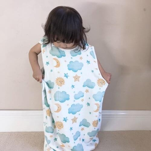 Baby muslin sleeping bag muslin Baby Sleeping Bag kids children toddle beddingBaby Saco De Dormir Para Bebe Sacks Sleepsacks