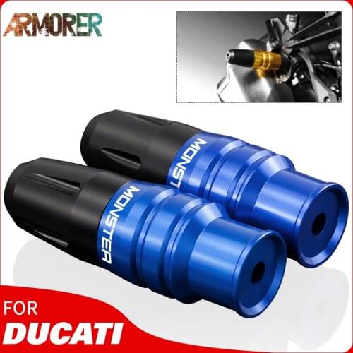 For Ducati MONSTER 821 696 796 797 Monster MONSTER 1200/S/R Motorcycle Crash Pads Exhaust Slider Crash Protection Protector