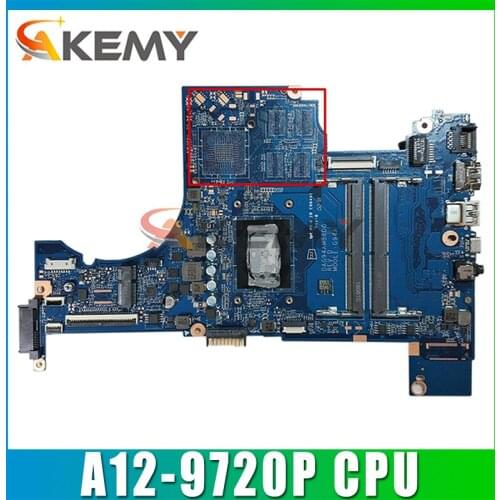 For HP Pavilion 15-CD Laptop Motherboard With A12-9720P CPU 926286-601 926286-001 DAG94AMB8D0 DDR4 MB 100% Tested