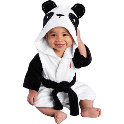 Emmababy Newborn Boys Girls Animal Bathrobe Infant Bathing Blanket Baby Hooded Bath Towel