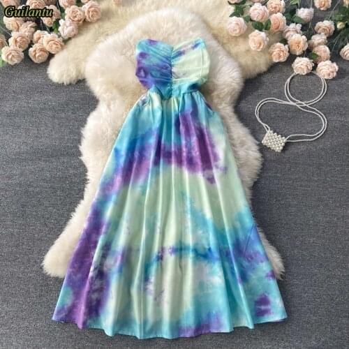 Летние платья с открытыми плечами GUILANTU China At AliExpress