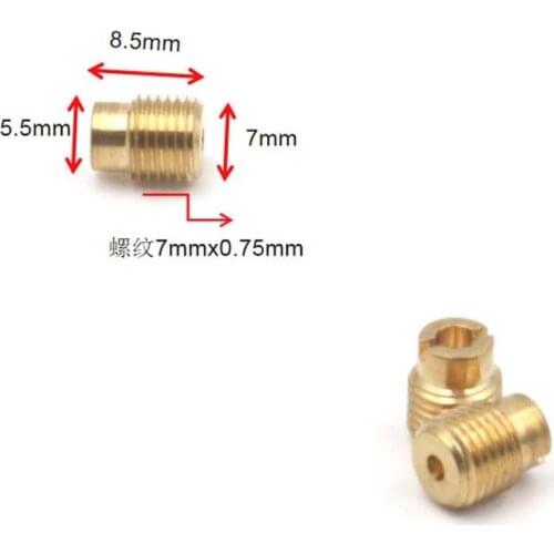 7mm Carburetor Slow Air Jet Main Jet 7x0.75mm For Kawasaki Keihin FCR CVK Primary WH100T SCR-100CC(50to300)