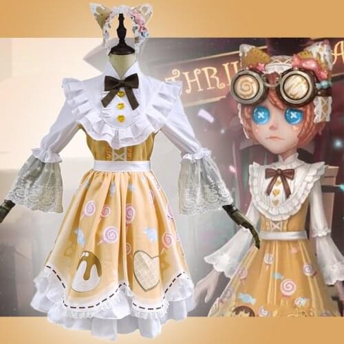 Game Identity V Cosplay Costumes Mechanic Tracy Reznik Cosplay Costume Candy Girl Skin Uniforms Costume Dresses Survivor Clothes