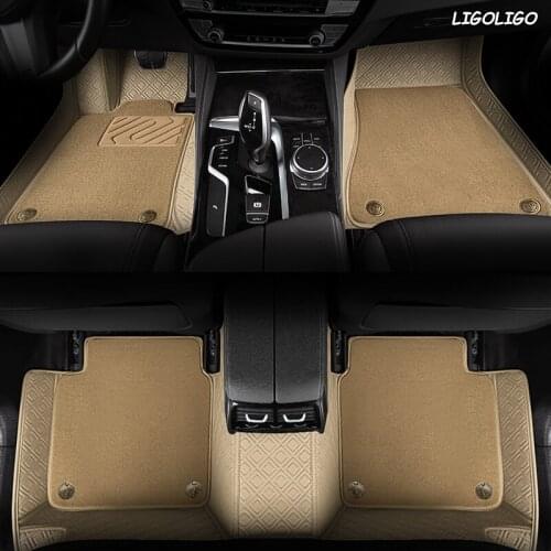 LIGOLIGO Custom car floor mat For Changan all models CS55 CS75 CS35 CX20 CX30 CS15 CS95 auto Double foot mats