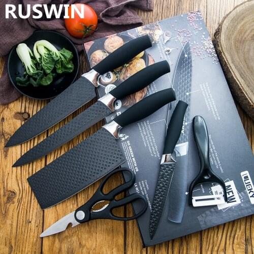 Forged Kitchen knives Set Professional Chef Knife Gift Case High Carbon Stainless Steel Knife Set Slicing Nakiri Scissors Peeler