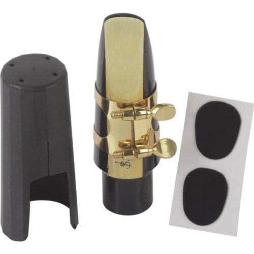 5pcs Set Saxophone Mouthpiece+Clip+Clip Cap+Reed+Dental Pad for Alto/Tenor/Soprano Sax Musical Instrument Accessories