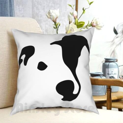 Whippet Dog Pillow Case Printed Home Soft Throw Pillow Whippet For Whippet Lover Whippet Lovers Black And White Whippet