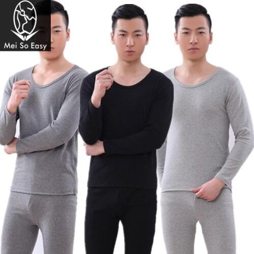 New arrival men winter cotton large male Double layer thermal underwear set Long Johns Soft Comfort plus size XL-7XL TF8J001