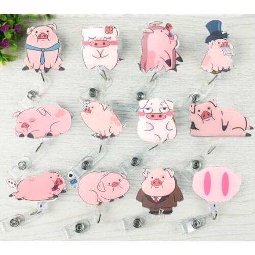 New Medical Staff Retractable Badge Reel High quality Acrylic Student Nurse Exihibiton ID Name Card Badge Holder Office Supplies