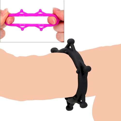 OLO Penis Ring Cock Ring Delay Ejaculation Sex Toys for Men Dildo Extender Silicone Male Masturbation