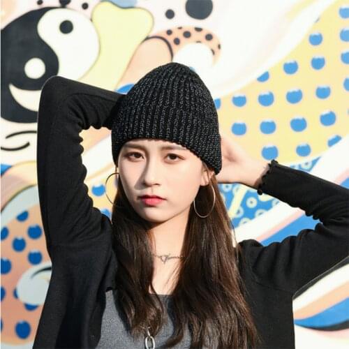 Autumn Winter Cap Men Women Curled Beanie Hat Striped Lattice Warm Dome Outdoor Knitted Hat European American Fashion Woolen Hat