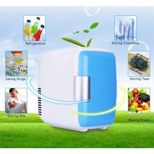 Car Travel Portable 12V Mini 4L Car Fridge Freezer Cooler Warmer Camping Small Refrigerator Home USE