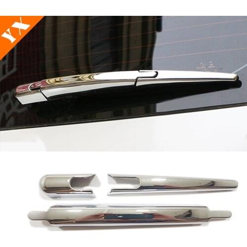 For Nissan Qashqai J11 Rogue Xtrail T32 Pathfinder Murano Car Rear Back Window Wiper Arm Blade Cover Trim 2015-2019 ABS Carbon
