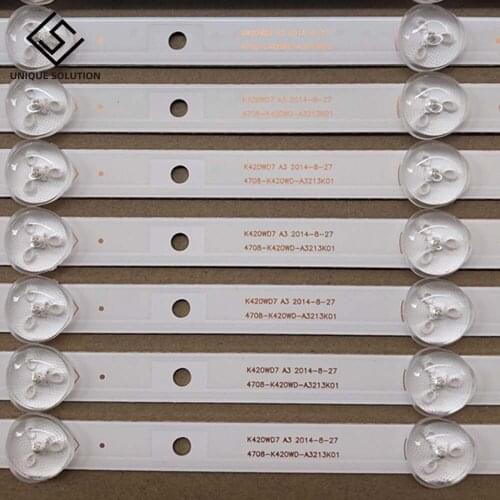 New 8 PCS/lot 5LED(3V) 415mm LED Backlight strip for 43PFF5459 42PUF6052 K420WD7 4708-K420WD-A3213K01 K420WDB TH-43C500C