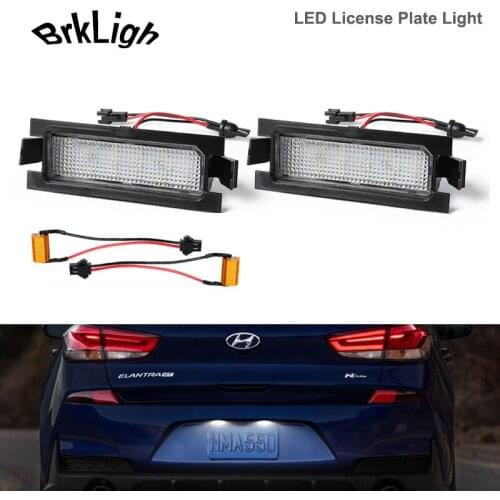 2Pcs No Error LED License Plate Lights Number Lamp Car Accessories For Hyundai I30 Elantra GT Accent Kia Ceed ED JD Super Bright