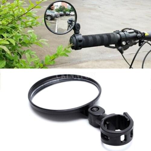 200Pcs/Lot Cycling Bike Mirror Handlebar Bicycle Wide Range Rearview Sight Reflector Mirror 360 Degree Adjustable Glass Mirrors