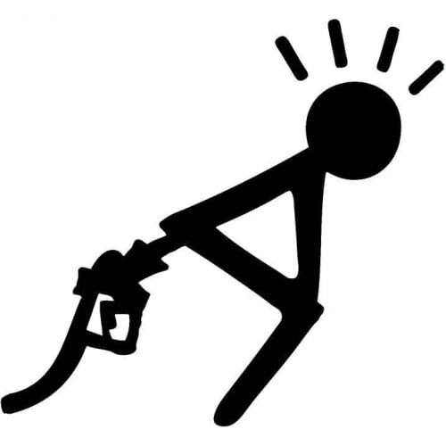 18*16.6CM High Gas Consumption Vinyl Decal Funny Car Sticker Window Decoration Accessories C4-0926