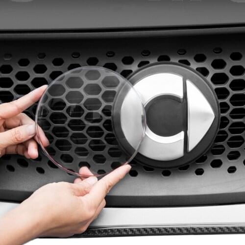 Car Front Rear Logo Protection Cover Decorative Dust Sticker For New Mercedes Smart 453 Fortwo Forfour Car Accessories Exterior