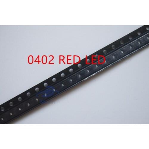 0402 Led Surface Mount free Shipping 50 PCS 0402 Red Smd/smt Led Super Bright Lamp Lights-emitting Diodes 0402 SMD LED 620-625NM