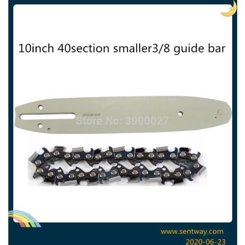 10 inch 3/8 40 section bar and chain for REDMAX ZENOAH g250b g300ts g310t 2400 361 3700 375 g380av g38 3800 G46 400 450 4000 420