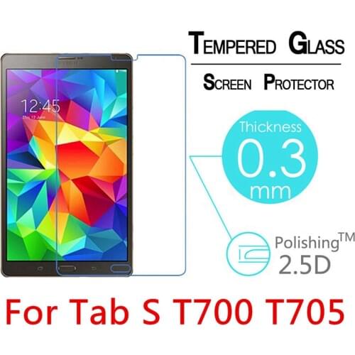 2.5D Explosion-Proof Toughened Tempered Glass For Samsung Galaxy Tab S 8.4 T700 T705 8.4" Film Clear HD Screen Protect Cover 9H