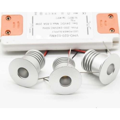 3W 12V 24V Mini LED Ceiling Downlight With Slim Power Supply Hotel Home Display Cabinet Lights For Kitchen Indoor Bulb Lamps