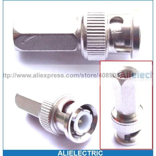 50 Pcs BNC Male Connectors RG58 Coaxial CCTV Cameras