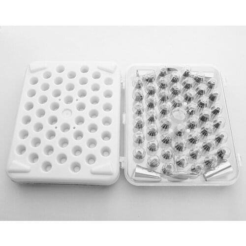 52pcs/Set Dessert Stainless Steel Cup Cake Decorating Tip Set Stainless Steel Cake Decorating Tool Pastry Cream Spout for Baking