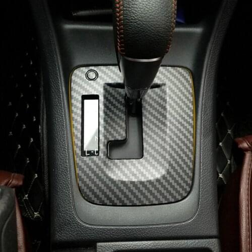 Auto ABS Carbon Fiber Gear Trim Frame Sequins Decoration Sticker Fit For Subaru XV 2012-2017 Modified Car Interior Accessories