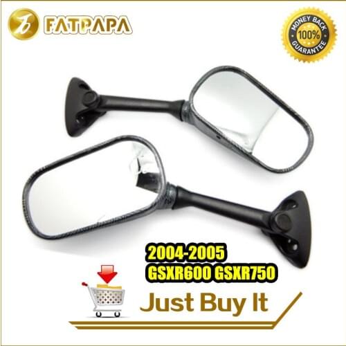 Free Shipping Motorcycle Bicycle Accessories Rearview Mirror Reverse Mirror Fit For Suzuki GSXR600 GSXR750 2004-2005