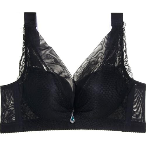 Plus Size Sexy Lace Bra For Women Lingerie Push Up Seamless Brassiere B C D Cup Wireless Bralette Winter Soft Female Underwear