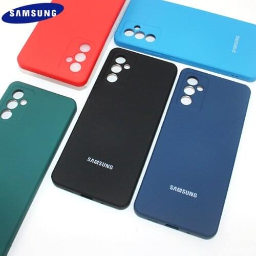 Original Samsung A12 A82 5G Case Soft Liquid Silicone Cover 360Full Back Protection Shockproof Shell For Galaxy A 12 A 82 &Logo
