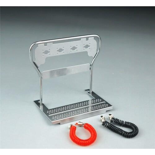 For 1/14 Tamiya 3363 RC Car Metal Welding Cab Linking Pressure Tube Wire with Holder for 1/14 Tamiya 3363 RC Car Upgrade Parts