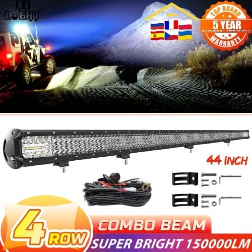 CO LIGHT 12 15 20 29 44inch 264W 336W 480W 696W 1124W Led Light Bar Driving Lights 4-Rows Offroad Truck SUV ATV Tractor Car Boat