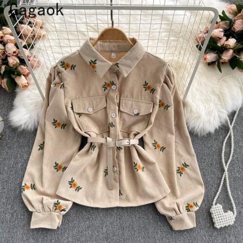 Gagaok Women's Shirts With Embroidery