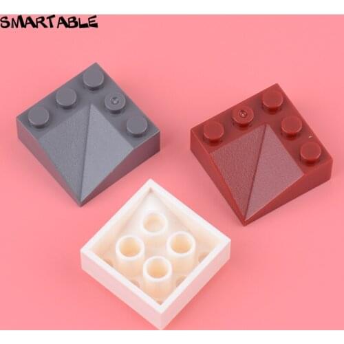 Smartable Slope 3x3 (25°) Double Concave Building Blocks MOC Parts Toys For Kids Compatible 99301 20pcs/lot