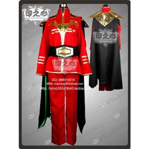 Mobile Suit Gundam: Chars Counterattack Char Aznable Uniform Cosplay Costume
