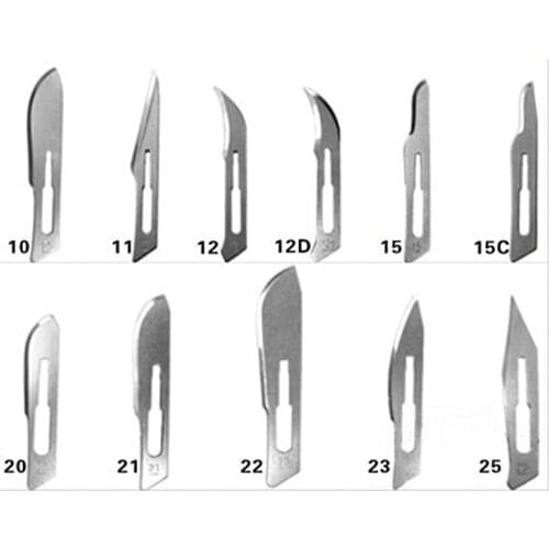 2016 New 100 Pcs Scalpel Blades For Dental medical Stainless Steel Surgical Blade