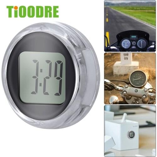 New Mini Precision Motorcycle Clocks Watch Waterproof Stick-On Motorbike Mount Watch Moto Digital Clock With Stopwatch