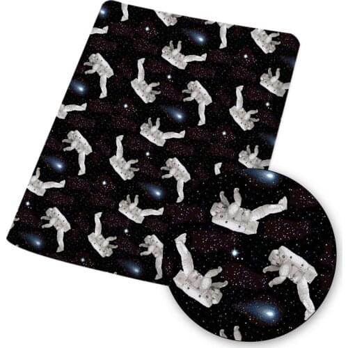 IBOW Polyester Cotton Fabric Sheet Cosmic Nebula Printing DIY Material Masks Bags Sewing Raw Materials Home Textile 45*145cm/Pc