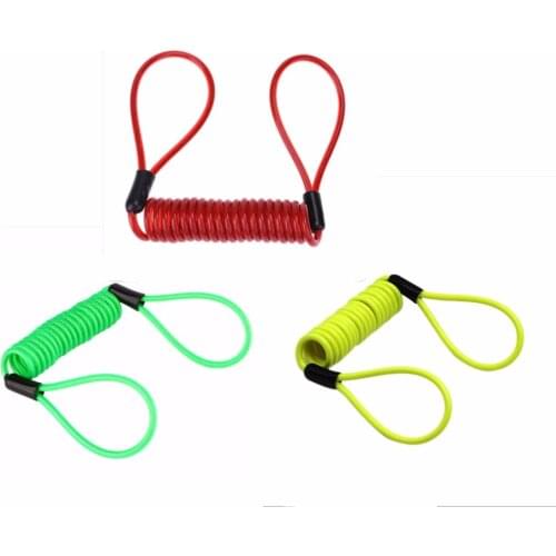 Motorcycle Scooter Disc Spring Wire Lock Security Reminder Cycling Bike Lock Tool