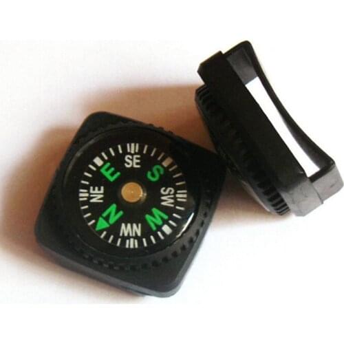 1 PCS Belt Buckle Mini Compass for Bracelet Camping Hiking Emergency Survival Navigation Travel Kits