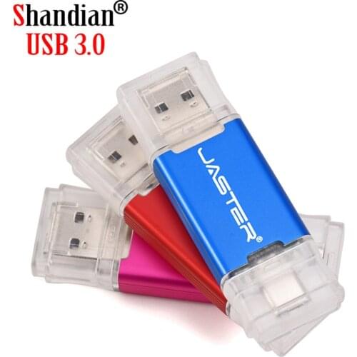 SHANDIAN 100% Werkelijke capaciteit USB 3.0 Type-C usb flash drive pen drive 68 GB/32 gb /16 gb/8 gb flash drive memory Stic