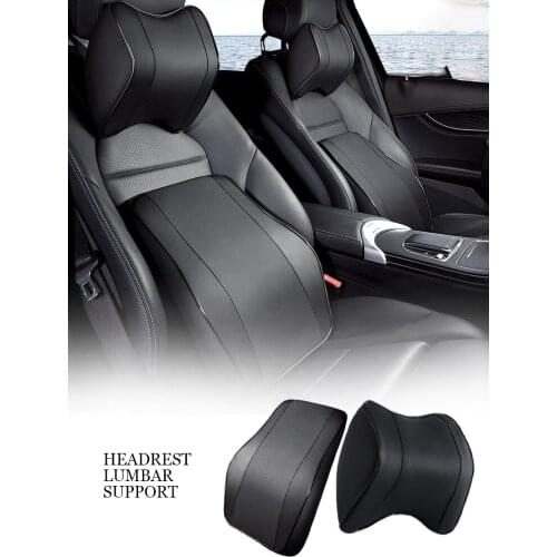 Universal Headrest Pillow Car Neck Rest Head Support Cushion Car Breathable Memory Foam Slow Rebound Guard Car Lumbar Pillow