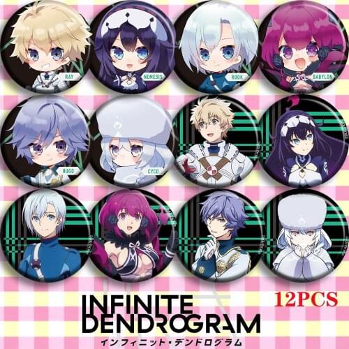 Japan Anime Infinite Dendrogram Ray Starling Cosplay Bedge Cartoon Collect Badges For Backpack Bag Button Brooch Pins Xmas Gifts