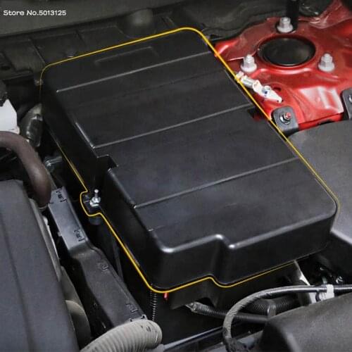 Car Battery Negative Protection Cover Engine Battery Protection Box Cover For Mazda CX30 CX-30 2020 2021 Car Accessories