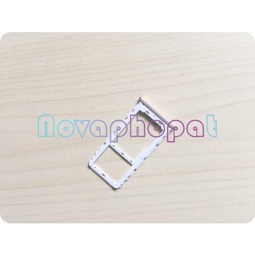 Novaphopat For Meizu M6 SIM Card Tray Holder Micro SD Slot Socket Adapter Replacement ; 10pcs/lot