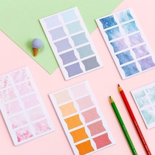 2PCS New Cute Tearable Index Paste Memo Pad Paper Post Notes Sticky Notes Notepad Stationery Papeleria Office School Supplies
